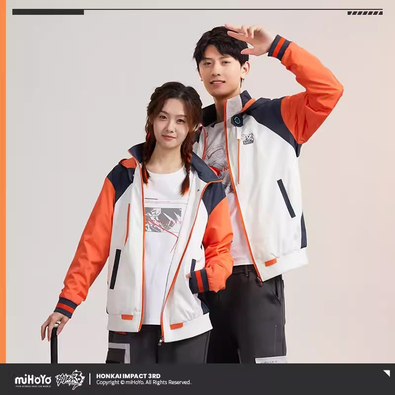 Anime Cosplay Couple - Manteau Kiana miHoYo Game Honkai Impact