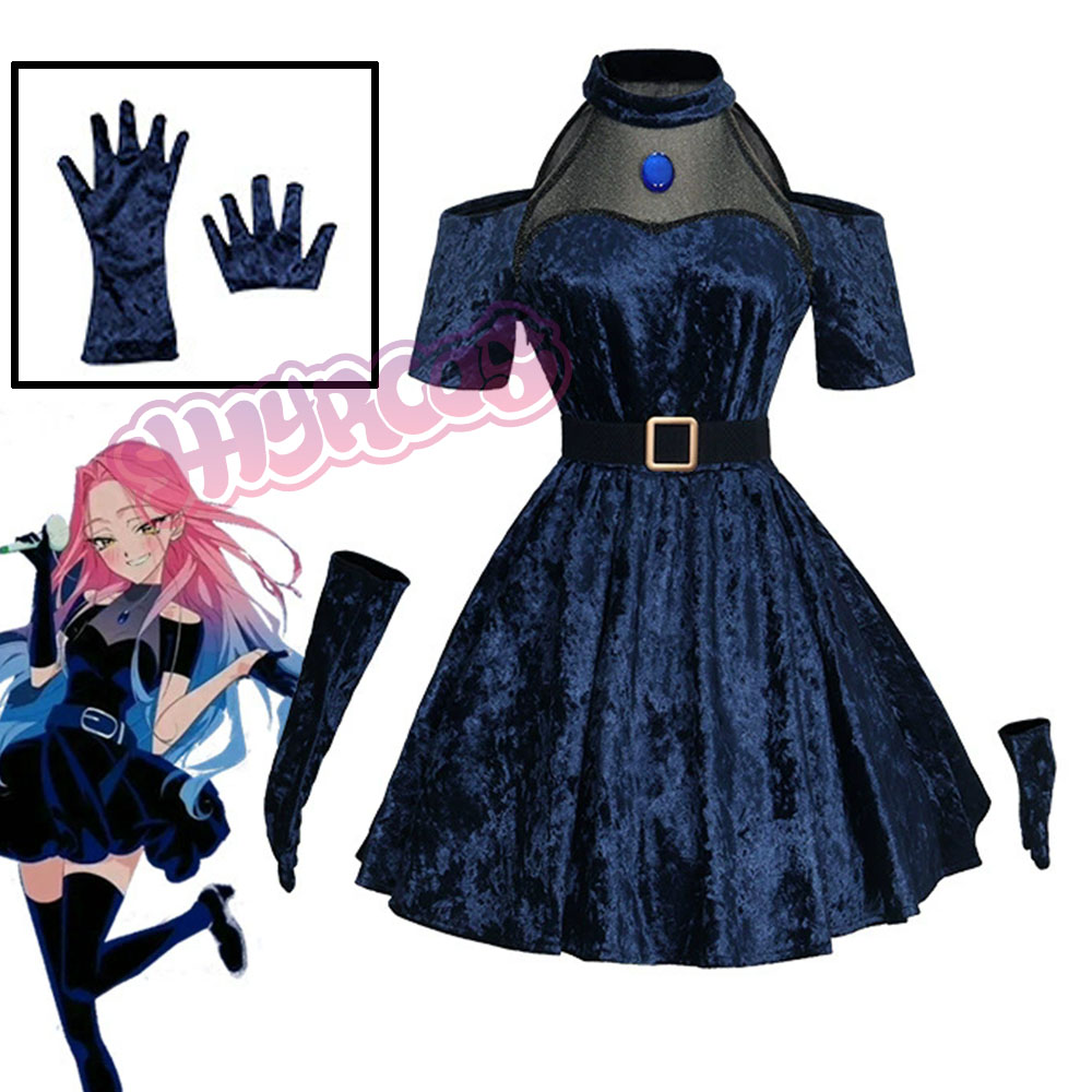 Anime Cosplay Blue Hair - Mizi Cosplay Anime Alien scène Costume