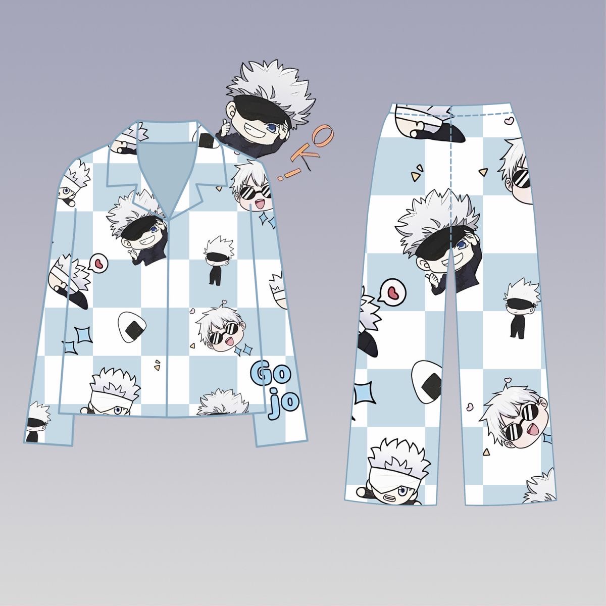 Anime Cosplay Couple - Jujutsu bataille douleur vêtements Gojo Gojo