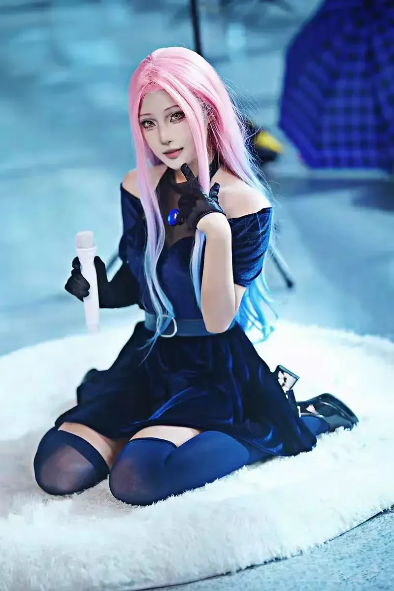 Anime Cosplay Blue Hair - Costume de Cosplay Mizi 2026, Costume