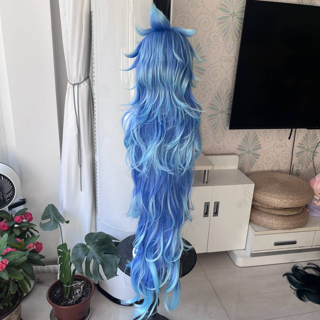 Perruque stylisée Idia Cosplay - Anime Cosplay Blue Hair avis et prix
