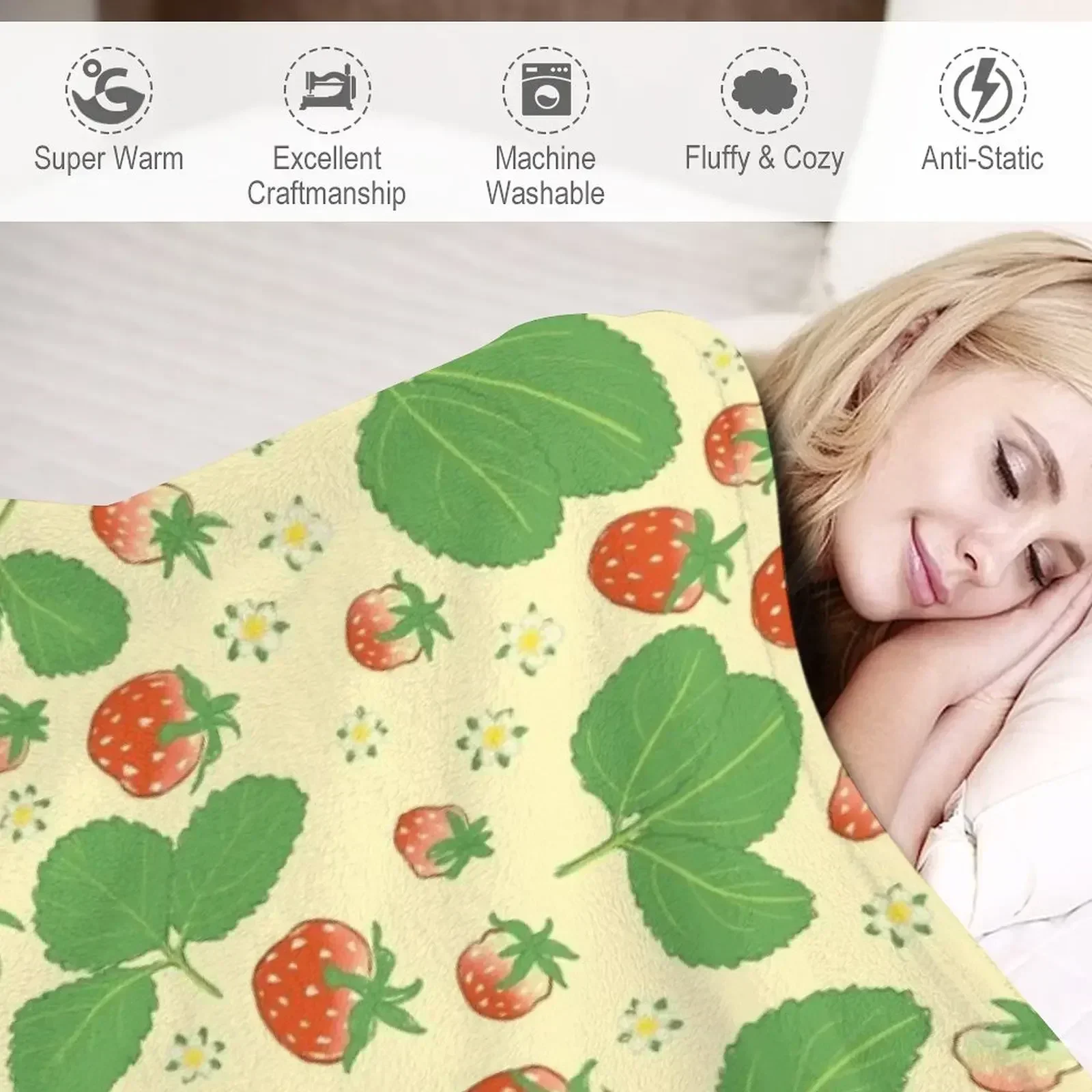 Couverture à motifs de fraises - Anime Cosplay Idea avis et prix