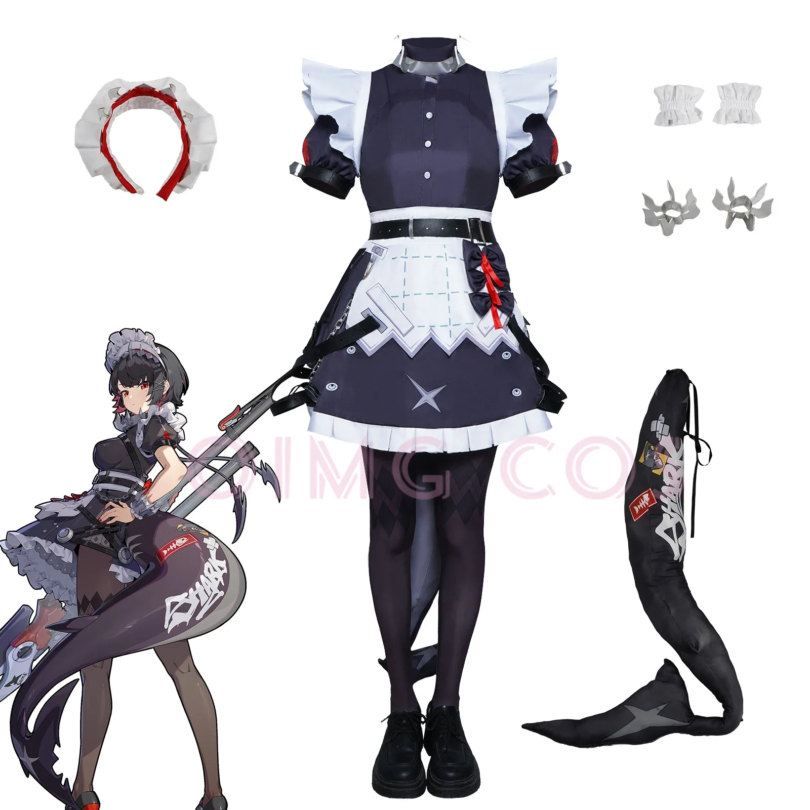 Ellen Joe Zenless Zone zéro Co - Anime Cosplay Ladies avis et prix
