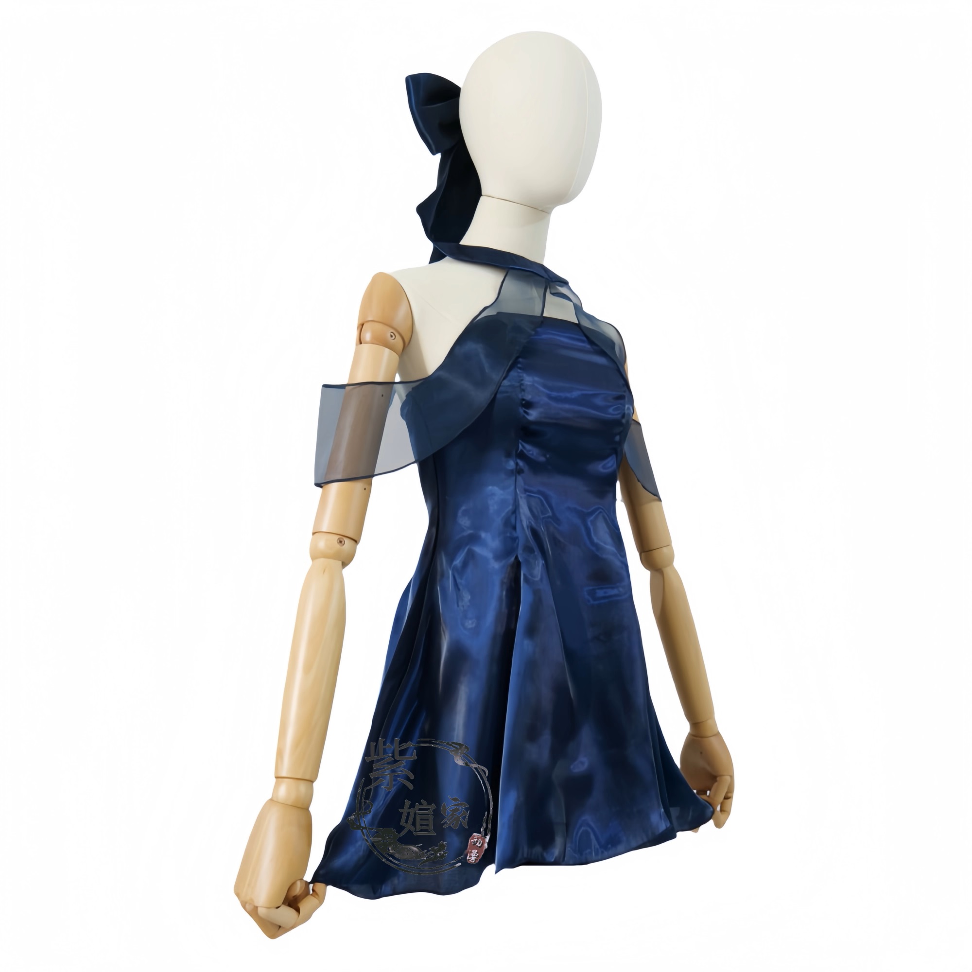 Robe bleu foncé Chunxiang avec - Anime Cosplay Blue Hair avis et prix