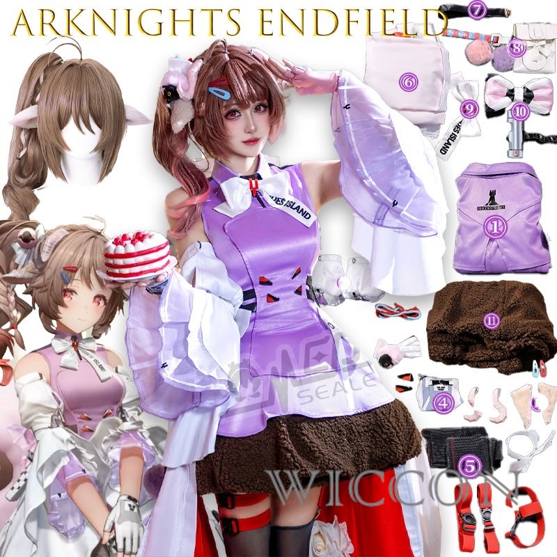 Costume de cosplay Arknights E - Anime Cosplay Blue Hair avis et prix
