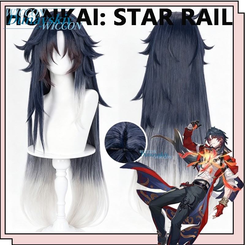 Perruque de cosplay Honkai Sta - Anime Cosplay Blue Hair avis et prix