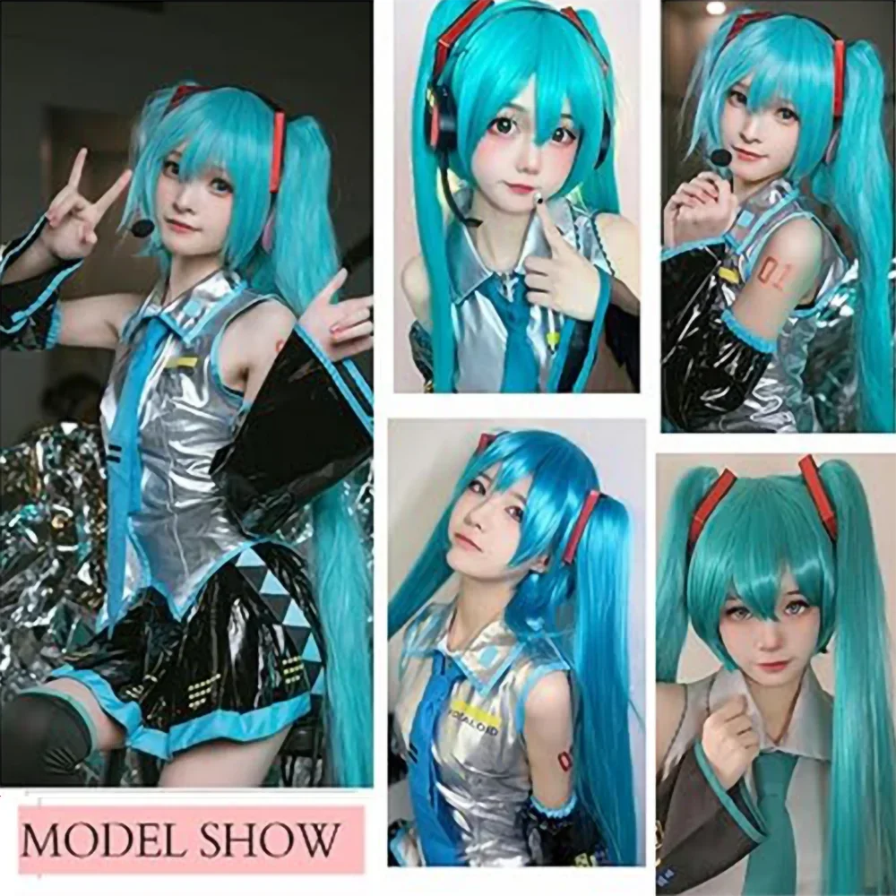 Perruque de cosplay Miku 2026, - Anime Cosplay Blue Hair avis et prix