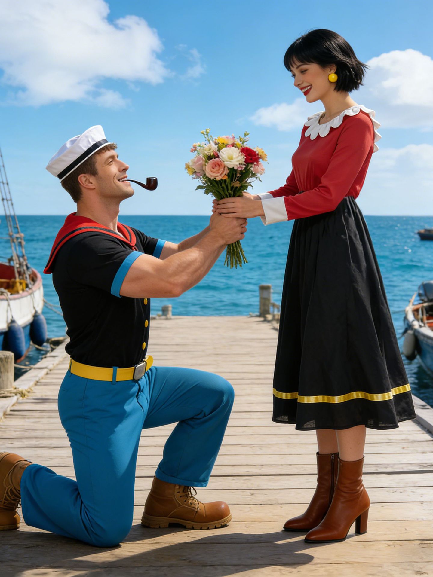 Costumes de Popeye, personnage - Anime Cosplay Couple avis et prix