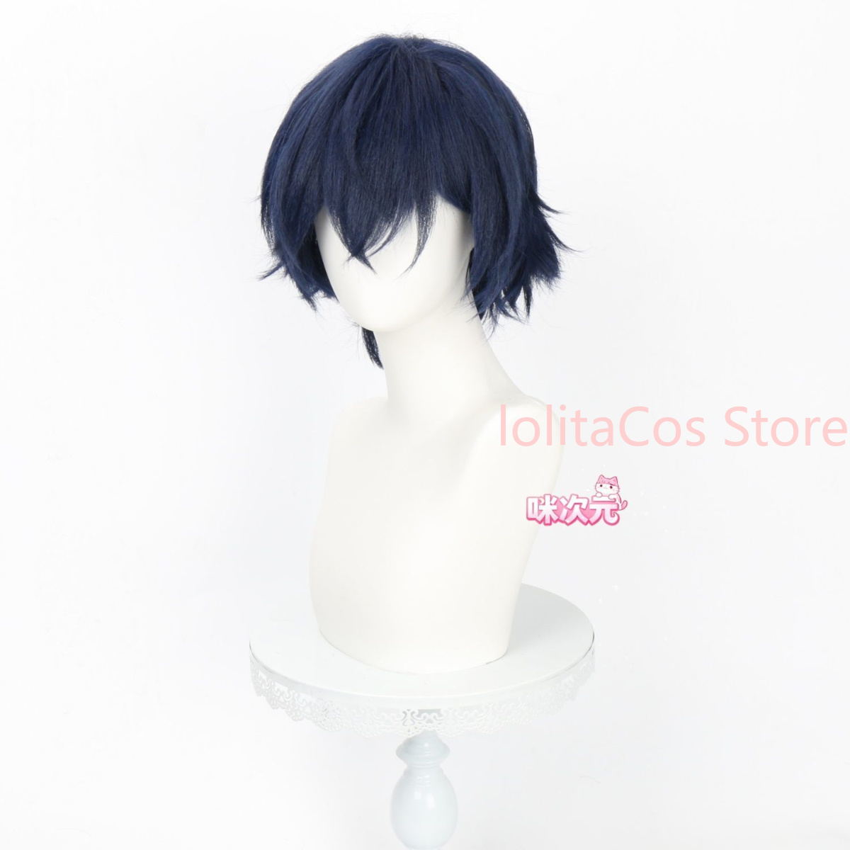 Perruque de cosplay Genshin Im - Anime Cosplay Blue Hair avis et prix