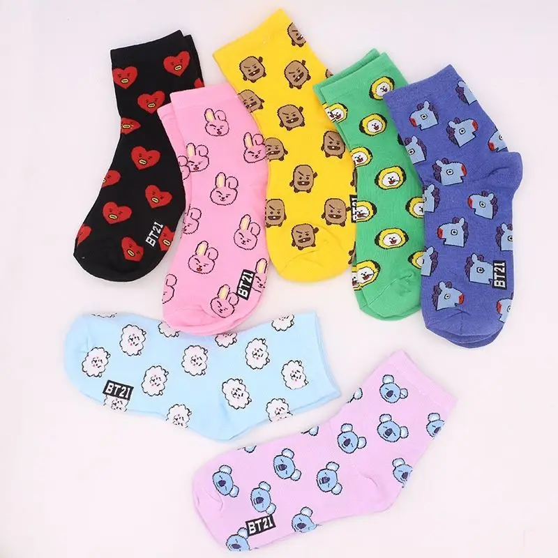 Chaussettes mi-mollet BT21 Koy - Anime Cosplay Couple avis et prix
